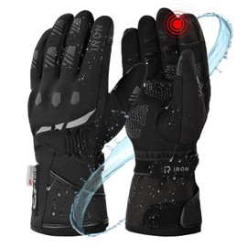 RIDEIRON Motorcycle Gloves Winter Men Women Motorcycle Gloves Waterproof Windproof Warm with 3M, Hard Shell Ankle Protection, Touchscreen & Reflective, M-XXL