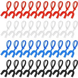 Copkim 50 Pcs Strapped Mouth Guard Bulk Football Mouthguards with Strap, Soft Sport Mouthpiece Mouth Protector for Football Boxing Basketball Hockey Lacrosse Wrestling Jujitsu Rugby(Multicolor,Youth)