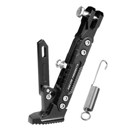 I'm so happy Side Stand Bike Kickstand Adjustable Maintenance Universal Extension Aluminum (Black)