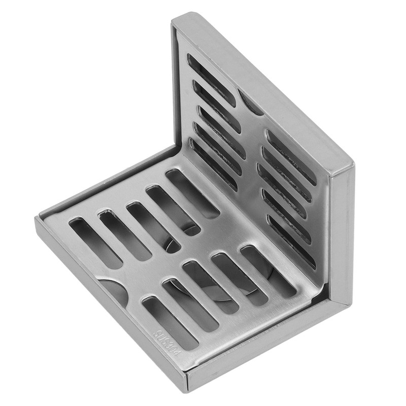 Corner Floor Drain 304 Stainless Steel Surfaces Drawing Process L