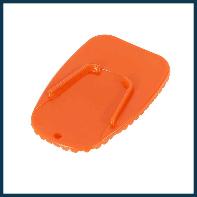 TUCKBOLD 2pcs Motorcycle Kickstand Support Pad Side Stand Pad Orange