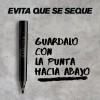 Bolígrafo Rellenador De Barba, Bigote Y Cejas Negro 6 Pzas