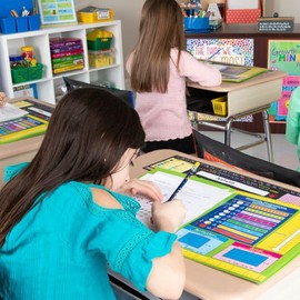 Really Good Stuff Intermediate Math Resource 4-Pocket Folders - Set of 12