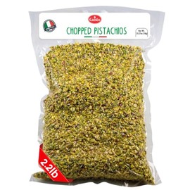 GUSTO ETNA Pistachios Chopped, 35.3 oz (1kg), Sicilian Raw Pistachio Crumbles, Cryo Sealed, Ice Cream Topping, Nuts, Product of Italy, Bronte, Sicily, Italy