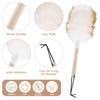 Lambswool Duster Solid Wooden Handle Lamb Wool Duster Feather Dusters