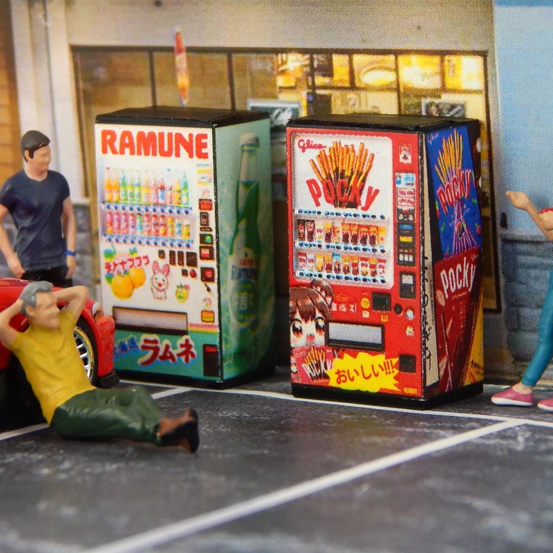 Handmade 1/64 Diorama Display Vending Machine JAPAN Model City Accessory