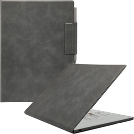 GOVTVA Case for Remarkable Paper Pro Color 11.8'',Ultra-Thin Leather Cover Auto Sleep/Wake Book Folio Cover with Pen Magnetic Buckle for Remarkable Paper Pro Tablet 2024 Released (Smoke Gray)