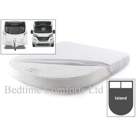 CARAVAN/MOTOR HOME ISLAND BED FITTED SHEETS Hand Made (Navy Blue, 13" (33cm Deep))