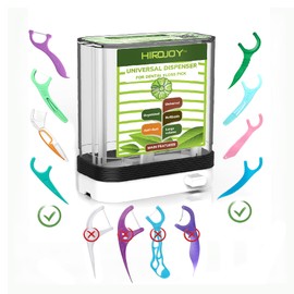 Empty Floss Pick Holder, Floss Pick Dispenser for Cleaning Teeth, Travel Floss Picks Case Flosser Dispenser refillable, Tooth Flosser Holder for Plackers