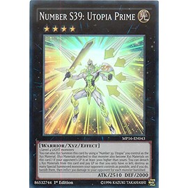 YU-GI-OH! - Number S39: Utopia Prime (MP16-EN043) - Mega Pack 2016-1st Edition - Super Rare
