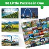 BenBen 1000 Piece Puzzle for Adults, Iconic America, 56 USA