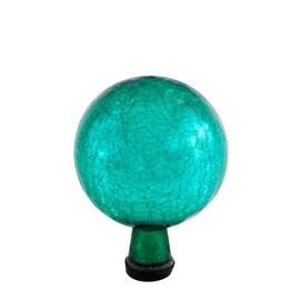 Achla Designs G6-EG-C, Emerald Green 6-inch Crackle Gazing Globe Ball, 6