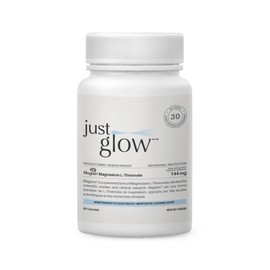 Just Glow Just Glow Magnesium L-Threonate 2,000mg, 90 Vegetable Capsules, Made in Canada | 144mg Elemental per 3-Caps serving from Magtein?