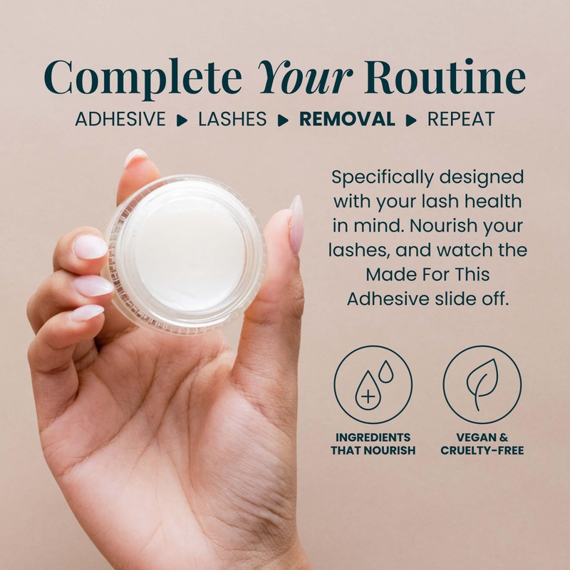 FlutterHabit Lash Removal Balm for Eyelash Adhesive and False Eyelashes,