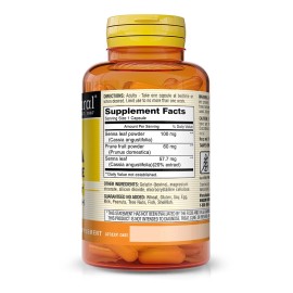 Mason Natural Prune Senna Fiber Supplement 100 Capsules Fast Constipation Relief