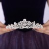 Teyglen Wedding Tiara and Crown for Women Silver Crystal Rhinestone