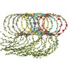 10 Pcs Flower Crown Headbands, Multicolor Boho, for Wedding