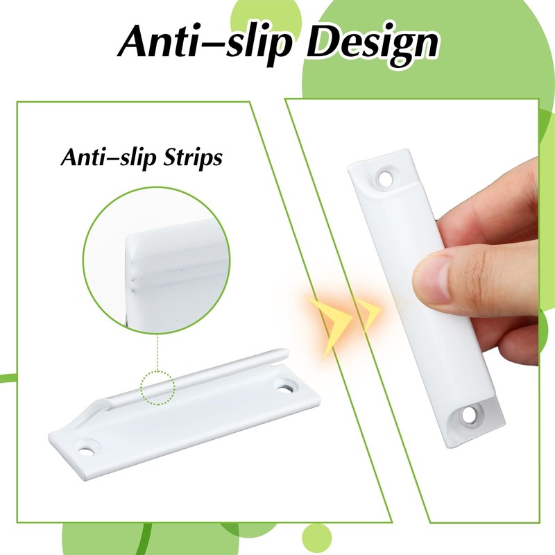 simarro 2 Pack Kitchen Cabinet Door Handles, Stainless Steel Finger