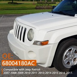 GZZTORES - Cubierta de luz lateral para Jeep Patriot 2007, 2008, 2009, 2010, 2011, 2013, 2014, 2015, 2016, 2017, accesorios de montaje