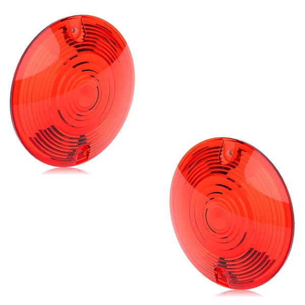 NTHREEAUTO 3 1/4 Inch Turn Signal Lens Covers Flat Lenses