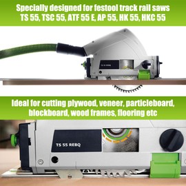 495377 491952 for festool Track Saw Blade 160mm（6 1/4"）, 2.2mm, 20mm, 48T, ATB Fit for festool TS 55, TSC 55, ATF 55 E, HK 55, HKC 55 Track Saw Plunge Cut Saws 2-Year Warranty