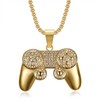 Game Controller Pendant Stainless Steel Punk Rock Necklace for Men