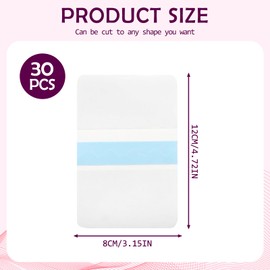 Thigh Lift Tape, Thigh Tape Lifting Invisible, Invisible Waterproof Adhesive Body Patches, Transparent Lifting Patches for Abdomen,Thighs,Arms (30PCS)