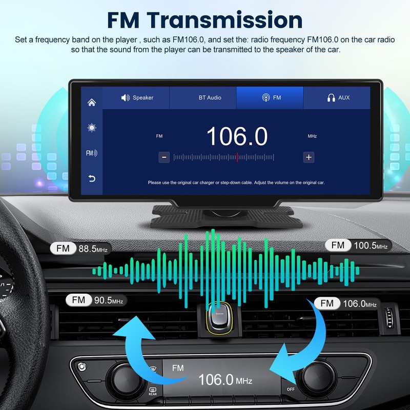 Apple Car Play Screen 10.3 inch Carplay Screen Portable IPS