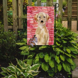 Caroline's Treasures BB9471GF Yellow Labrador Love Decorative Garden Flag, Size