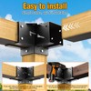 Eapele Pergola Kits with 3-Way & 4-Way Corner Brackets for