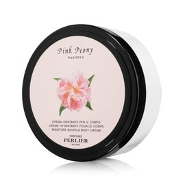 Perlier Pink Peony Body Cream - Moisturizing Non-Greasy Cream For Dry Skin - Formulated for Extra Hydration to Hands, Feet, Elbows, Legs, and Body 6.7 Oz