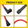 CNPAPC RED 10.5MM SPARK PLUG WIRE SET FOR HONDA ACCORD
