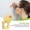 Peephole Security Cap Set, Home Door Viewer Cover with Self-Adhesive