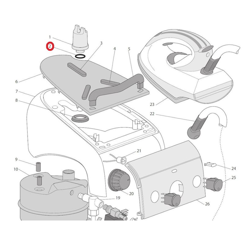 Orange O-Ring Seal Sealing Ring Gasket Cap Compatible With Delonghi
