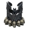 Ebros Gift Nosferatu Gothic Cathedric Twin Bats On Graveyard of