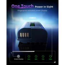 llano Aurora USB-C DMW-BLK22 Battery 2600mAh for Panasonic Lumix S5II, S5, S5IIX, GH6, GH5 II, S5M2, S5M2X, GH5M2, DC-S9, DC-G9II, DC-S5, DC-S5-II Cameras, Instant Power Display, 3H Full Charged