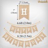 Uniwish Happy Birthday Banner for Birthday Party Decorations, Rustic Burlap