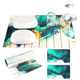 Stone Drying Mat for Kitchen Counter, Super Absorbent 15s Quick Drying Stone Mat for Kitchen Sink, Collapsible Diatomaceous Earth Dish Mat with Prints, 24"×16" Large Dry Mats for Dishes Bottles Cups