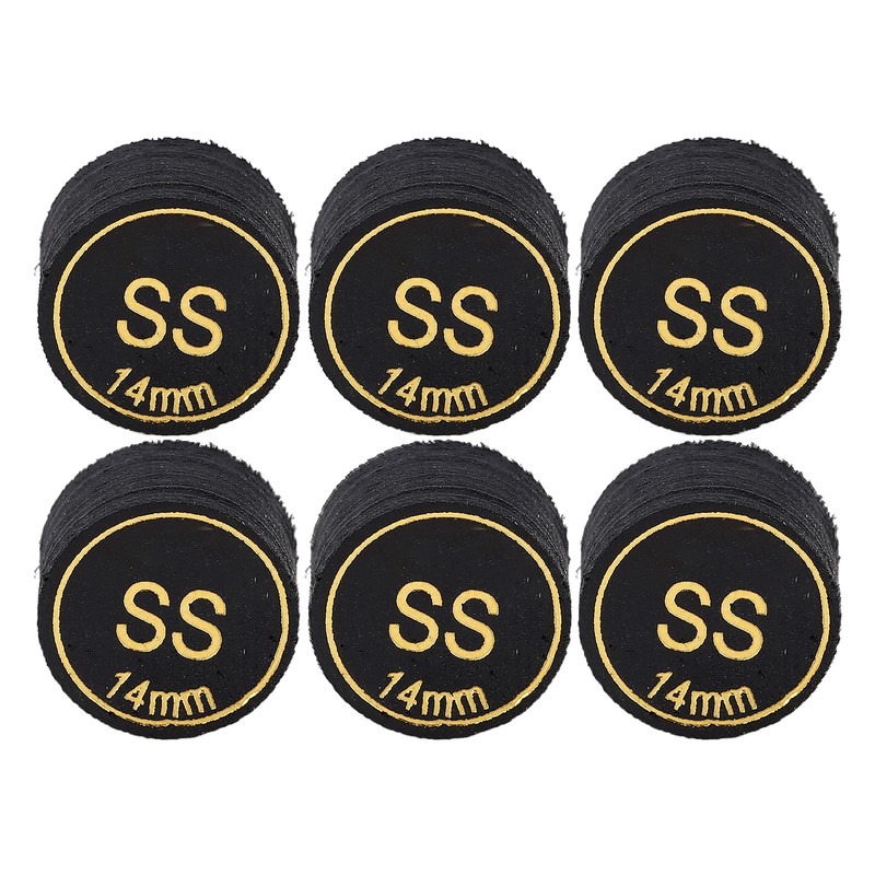 6pcs Pool Cue Tips Professional Multi Layers Billiard Pool Cue