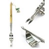 Greenman Dandelion Fishtail Weeder Daisy Grubber Long Ash Handled Stainless