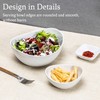 UNICASA Serving Bowls Set, 2 Tier Chip and Dip Bowls