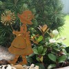 Storm's Gartenzaubereien Flower Stake Girl with Dandelion and Bird Set