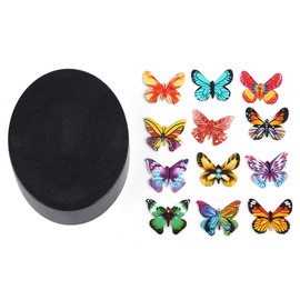 Ailoocedi Magnetic Sculpture Butterflies Toy,3D Series Magnetic Sticker,Personality Magnetic Circle Color Fish Dolphin Desktop Decoration (Colorful Butterfly), AILOOCEDIr3p5she706-02
