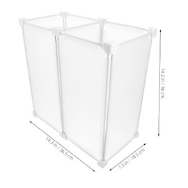 Ciieeo Freezer Organizer Dividers Shelves Refrigerator Fridge Freezer Shelf Dividers Freezer Dividers Freezer Organizer Bins for Meat Freezer Baskets Freezer Containers White Pp