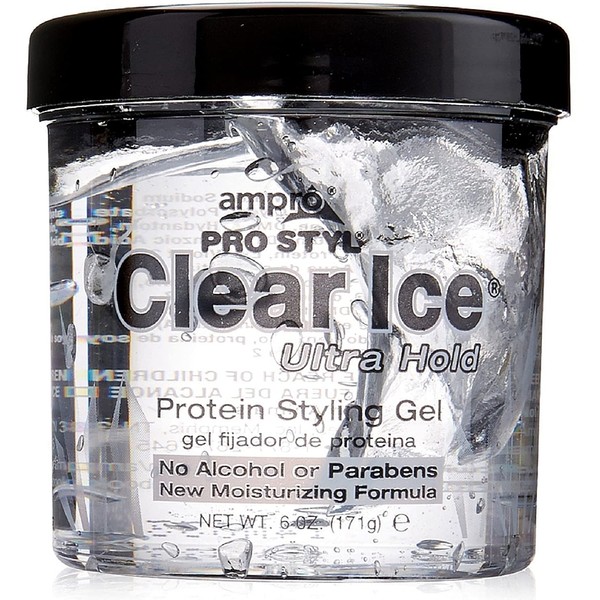 Ampro Pro Styl Clear Ice Protein Styling Gel, Ultra Hold 6 oz (Pack of 2)
