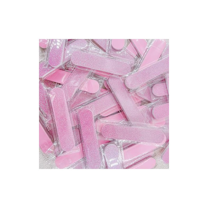 Mini limas de uñas de grano 240, con punta de