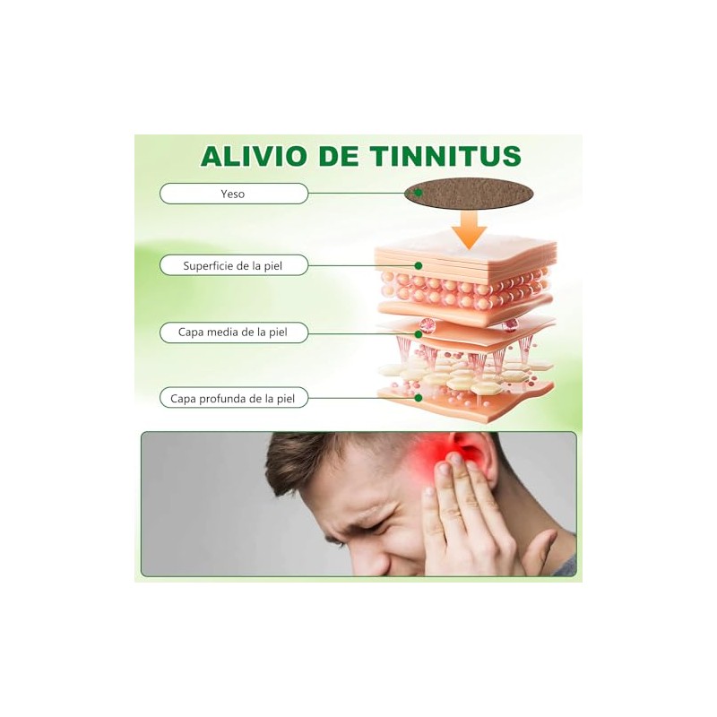 3PCS Parche Para Alivio Del Tinnitus Hierbas，Fórmula De Extracto De