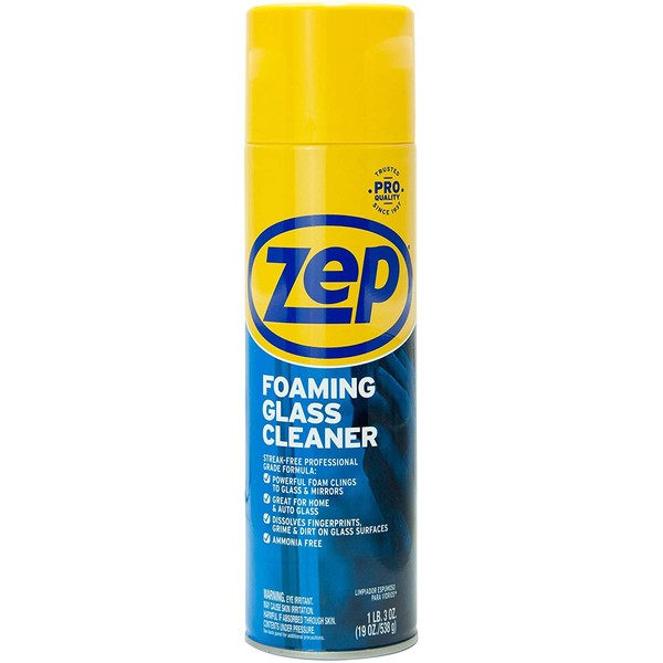 Zep, ZPEZUFGC19, Foaming Glass Cleaner, 1 Each, Black
