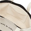 Dean and Deluca Black & Natural Canvas Tote Bag Big