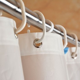 Ufatansy Shower Curtain Liner Sea Star Theme Pattern Curtain Set Waterproof, 100% Eco-Friendly PEVA Bathroom Curtian Stain Resistant with Rustproof Metal Grommets, Standard Size 72Wx72L